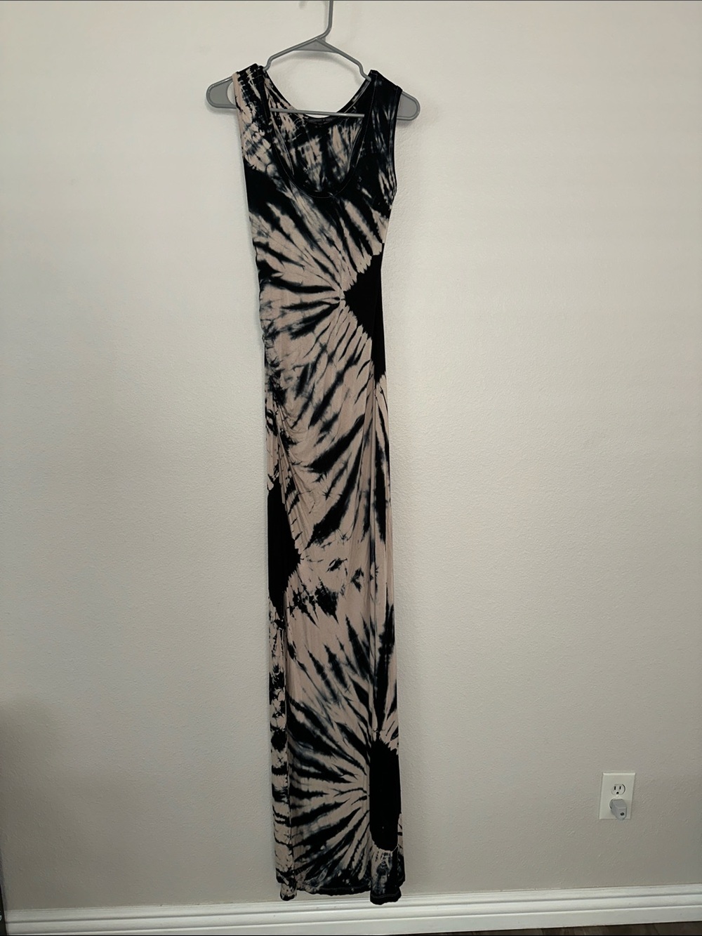 Felicity & Coco Women’s Black Cream Tie Dye Maxi Dress Size XL